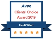 Avvo Clients Choice Award for 2019